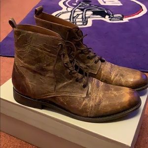 NEW IN BOX Brown Leather Men’s Ankle Boots